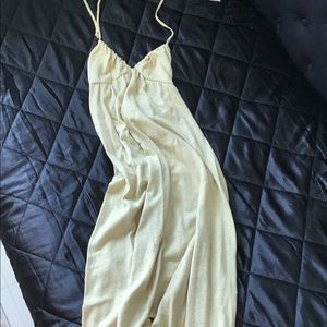 Zara soft cotton maxi backless summer dress.